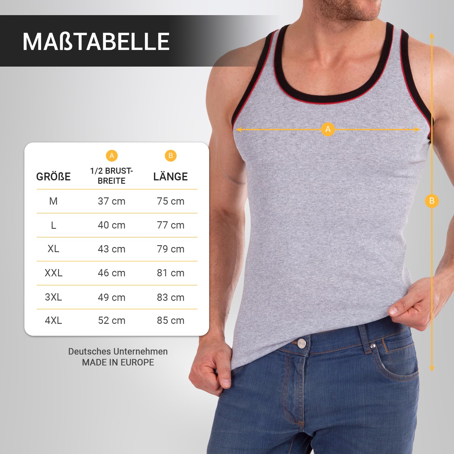 MT Męski tank top (zestaw 5 sztuk), bawełniany, z delikatnym prążkowaniem, bez rękawów
