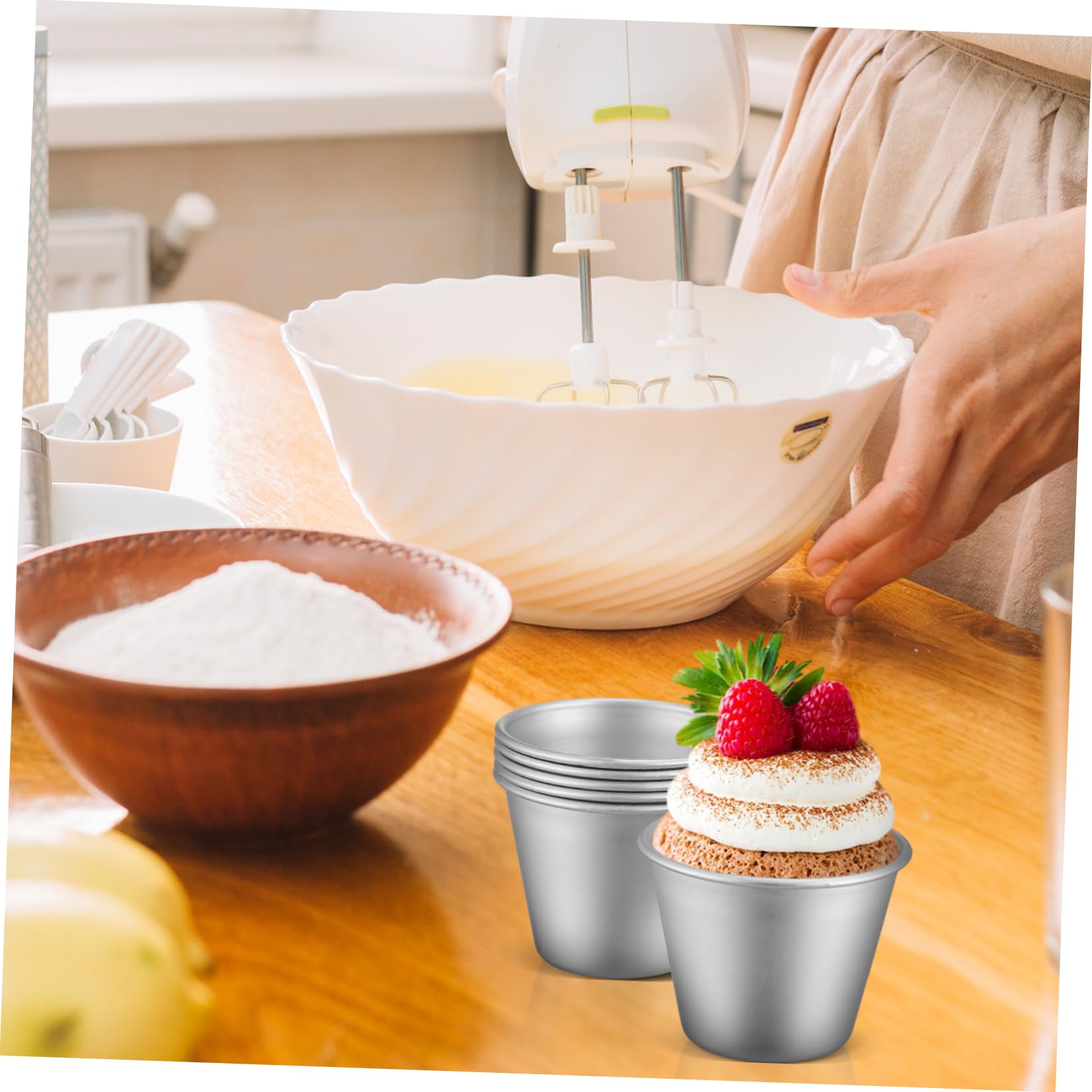 40piezas Moldes De Pudding y Muffin Utensilios Para Hornear Moldes Antiadherentes De Pastel Para y Magdalenas De Repostería Para Postres Deliciosos