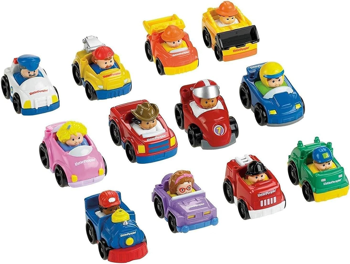 Fisher-Price Little People Wheelies Vehicles - 6 Pack