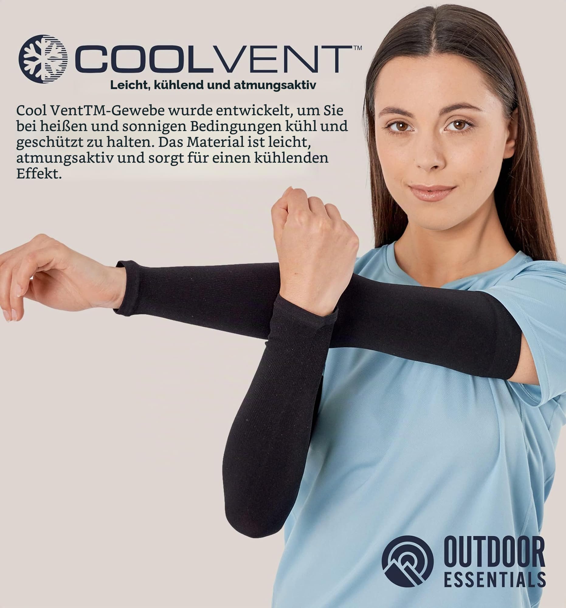 UV-Sonnenschutz Kompressions-Armstulpen – Tattoo Cover Up – kühlende Sportbandage für Fußball, Golf & Volleyball