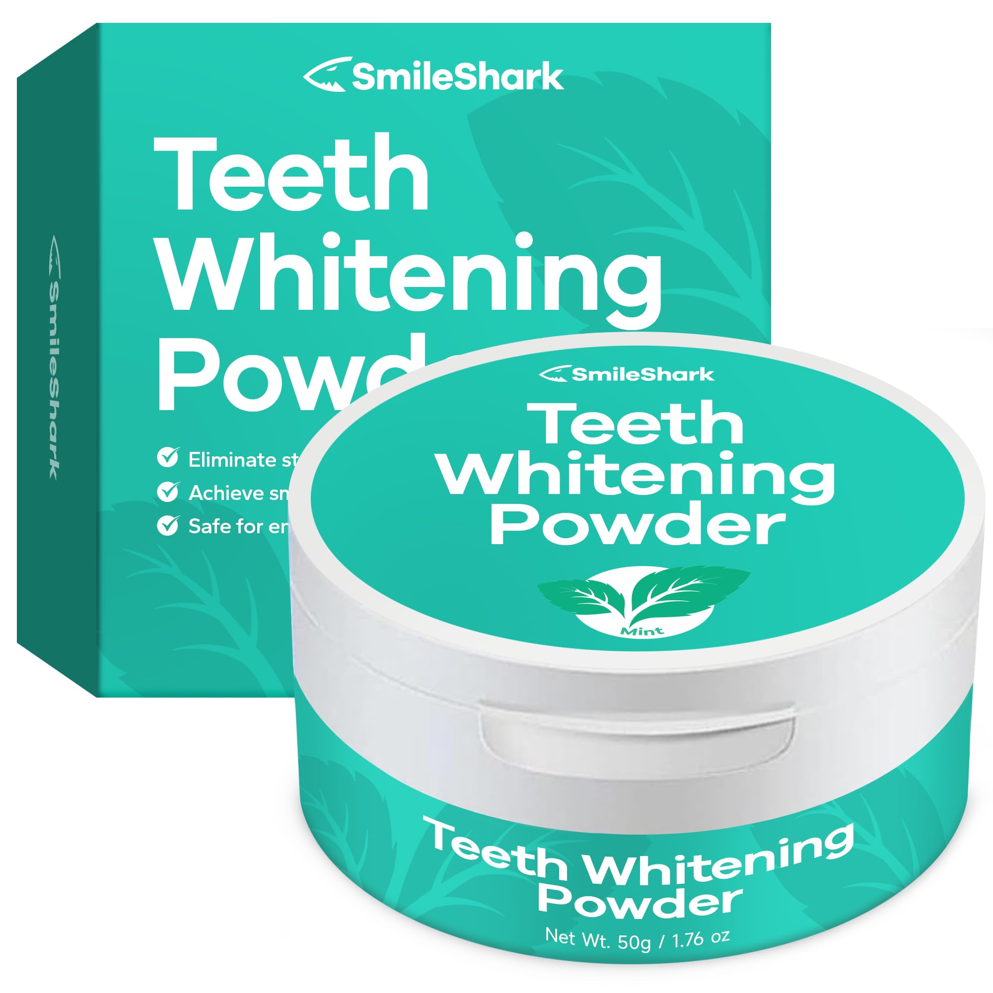 Teeth Whitening Powder (Mint, 1.76 oz), Activated Charcoal Tooth Powder, Dirty Mouth Toothpowder, Tooth Cleaning Powder, Effective Remineralizing Tooth Powder for a Healthier Whiter Smile