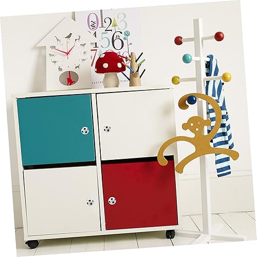 Miniatura 9 de DOITOOL 5 piezas de tiradores de fútbol para cajón de fútbol americano vintage perilla de puerta de tocador infantil a prueba de niños fútbol