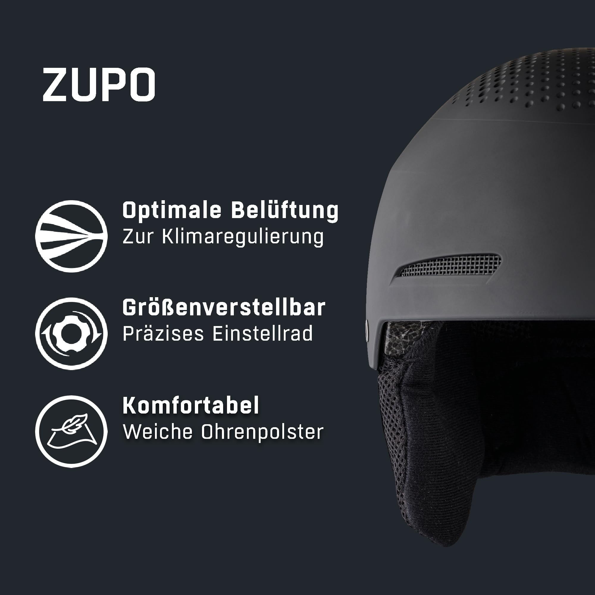 ALPINA Zupo - Stylischer und sicher Kinder-Hartschalenhelm mit abnehmbaren Ohrenpolstern, innovativem Belüftungssystem, optimale Stoßdämpfung