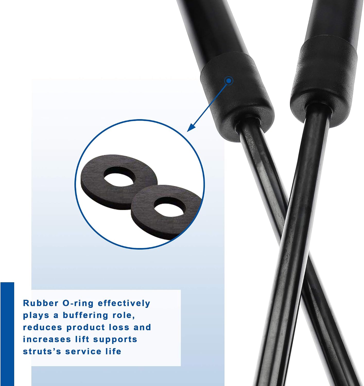 2Pcs 6117 Rear Hatch Liftgate Lift Supports Struts Gas Springs Shocks for 2005 2006 2007 2008 2009 2010 Honda Odyssey Tailgate Strut Shocks SG126007;PM9019