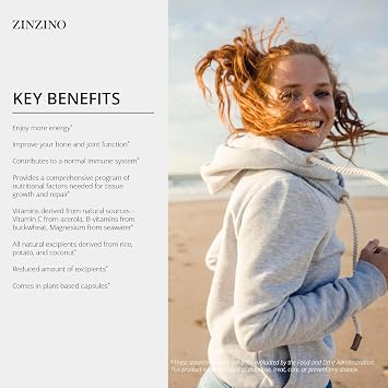 Zinzino Xtend + Multi Immune Supplement - Essential Vitamins, Minerals & Vitamin C for Immune Support, Energy & Focus - 60 Capsules