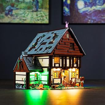 BrickBling LED Light Compatible with Lego Hocus Pocus The Sanderson Sisters Cottage, Creative Lighting Kit Compatible with Lego 21341Lights Only, No Model