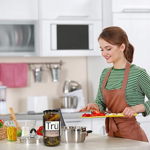 Miniatura 5 de Pimienta negra ahumada de Tru Pickles. Gourmet, de 24 onzas, hecha con el equilibrio perfecto de ingredientes y condimentos naturales y frescos,