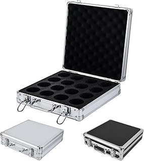 Pool Ball Case, Billiard Balls Storage Box, can Holds 16 Billiard Balls with A Diameter of 2.25 inches, Portable Billiard Box with Hand Grip