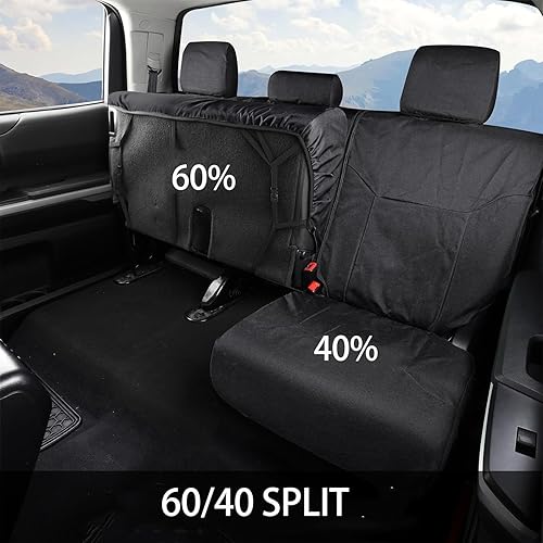 Miniatura 3 de Truckiipa Fundas de asiento trasero para Dodge Ram, fundas de asiento automotriz para automóviles y camiones, cubierta de asiento de automóvil para