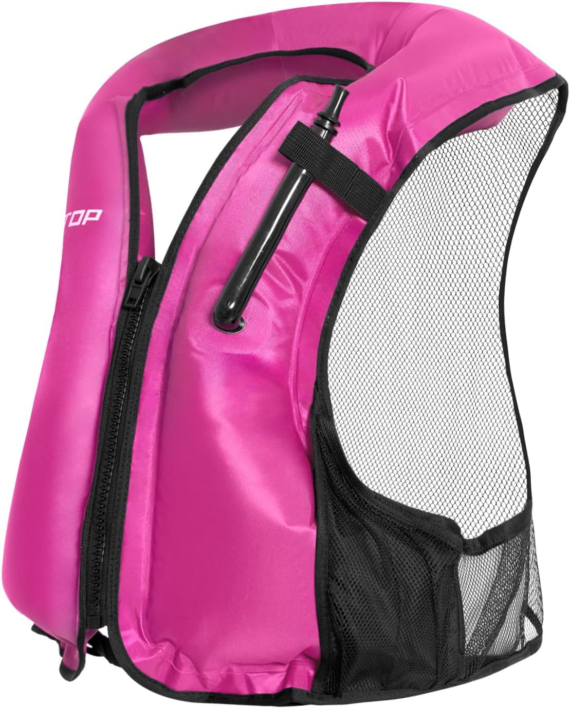 Owntop Inflatable Snorkel Vest for Adult Snorkeling Vests for Men Women Water Sport Swim Vest for Snorkeling, Kayaking, Swimming, Paddleboarding, Portable Swim Jacket with Pockets