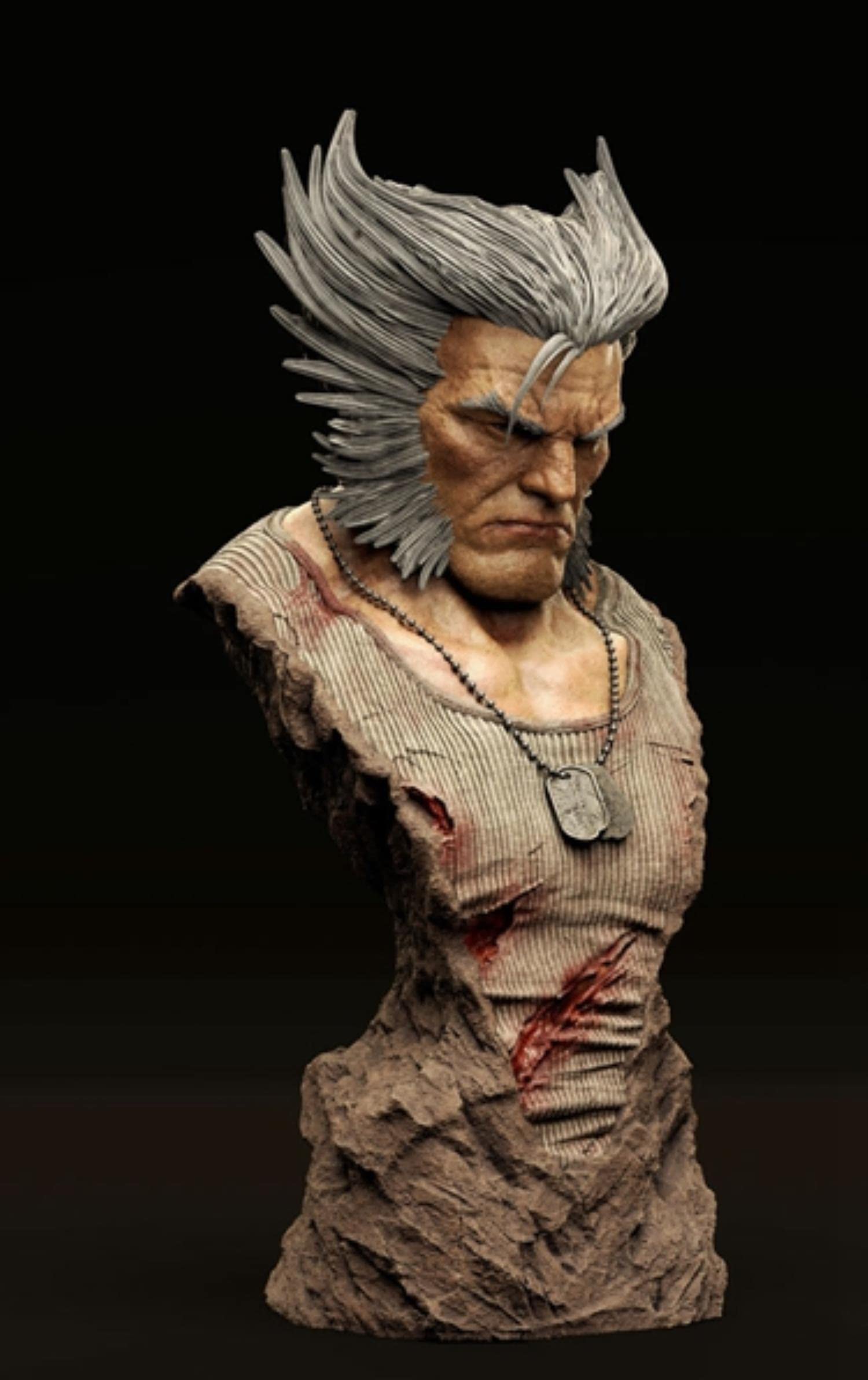ZHANGJING 60mm 80mm Resin Model Kits Werewolf Man Büste Figur unmontiert unlackiert RA-556