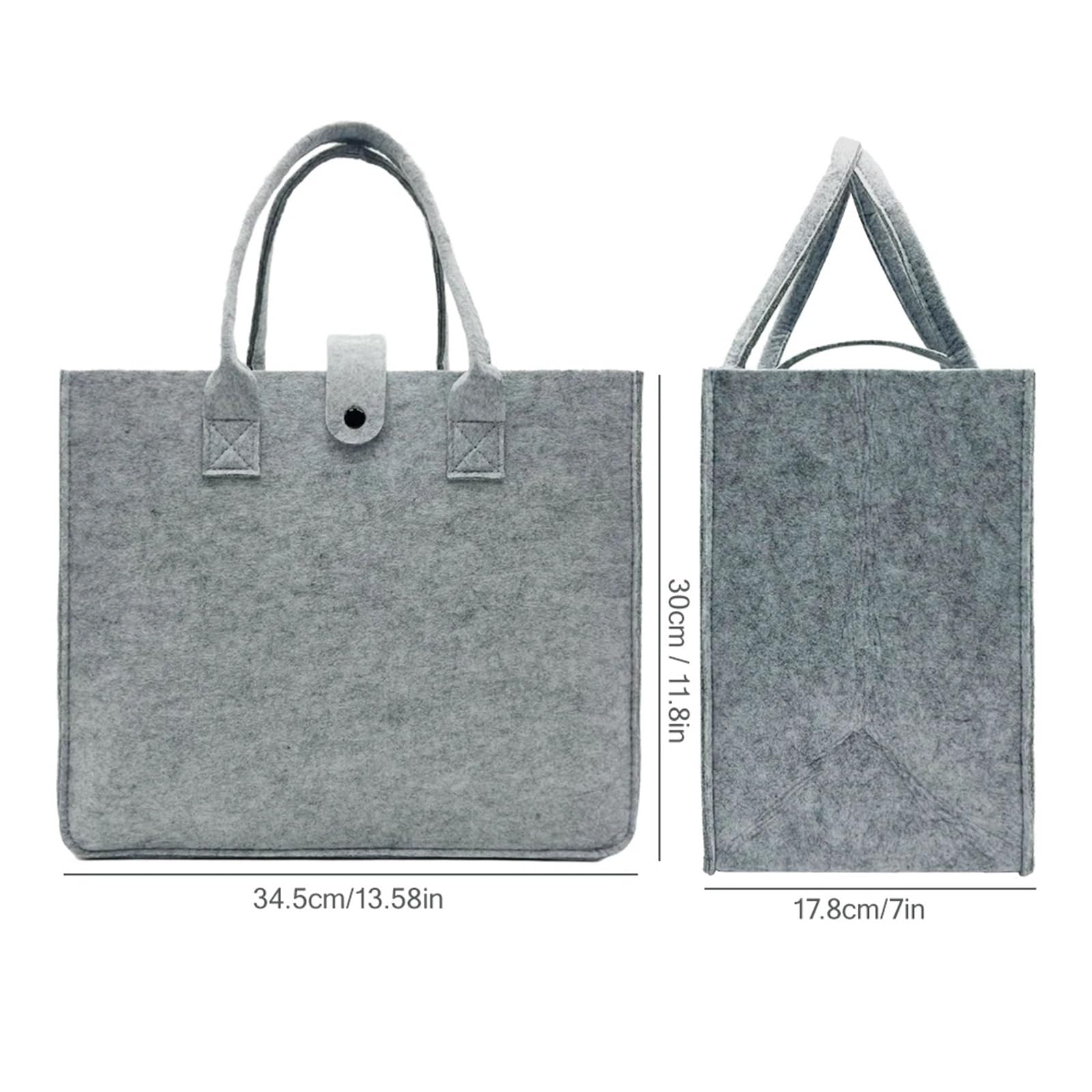Filz-Einkaufstasche, Picknick-Tasche, Handtasche, großes Fassungsvermögen, Handtaschen-Aufbewahrung Für Outdoor Trips, Picknick