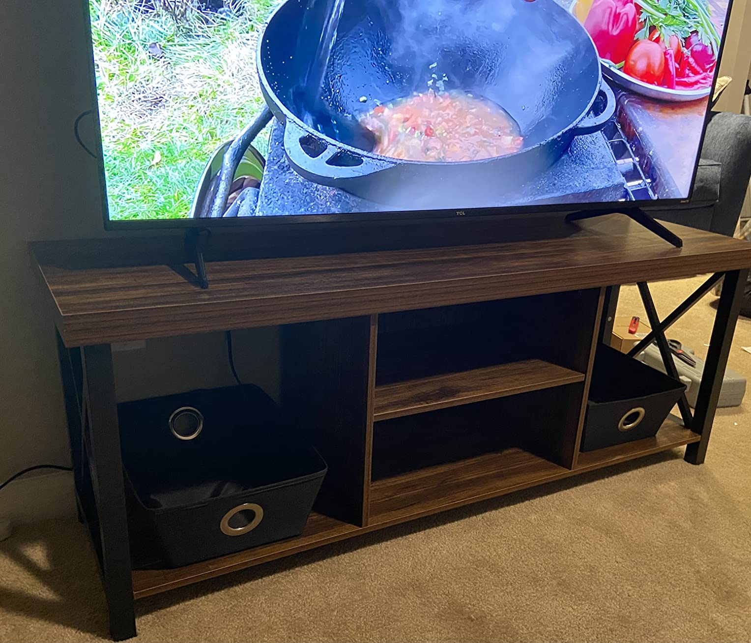 19/mo Finance GAZHOME TV Stand for TV up to 55 Inches, TV