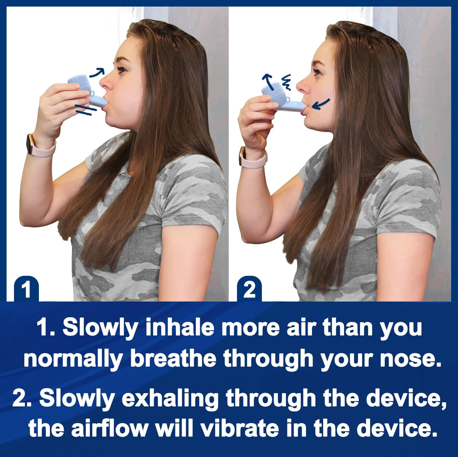 Appareil d'exercice respiratoire pour poumons, Appareil d'expansion pulmonaire et de soulagement du Mucus, entraîneur d'exercice Portable avec étui de Voyage avec 2 balles