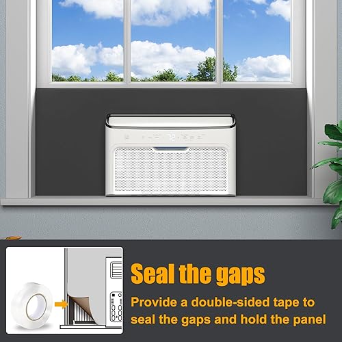 Miniatura 4 de LBG Products Paneles laterales de aire acondicionado de ventana, panel de espuma de CA envolvente completa para unidades de CA de ventana de