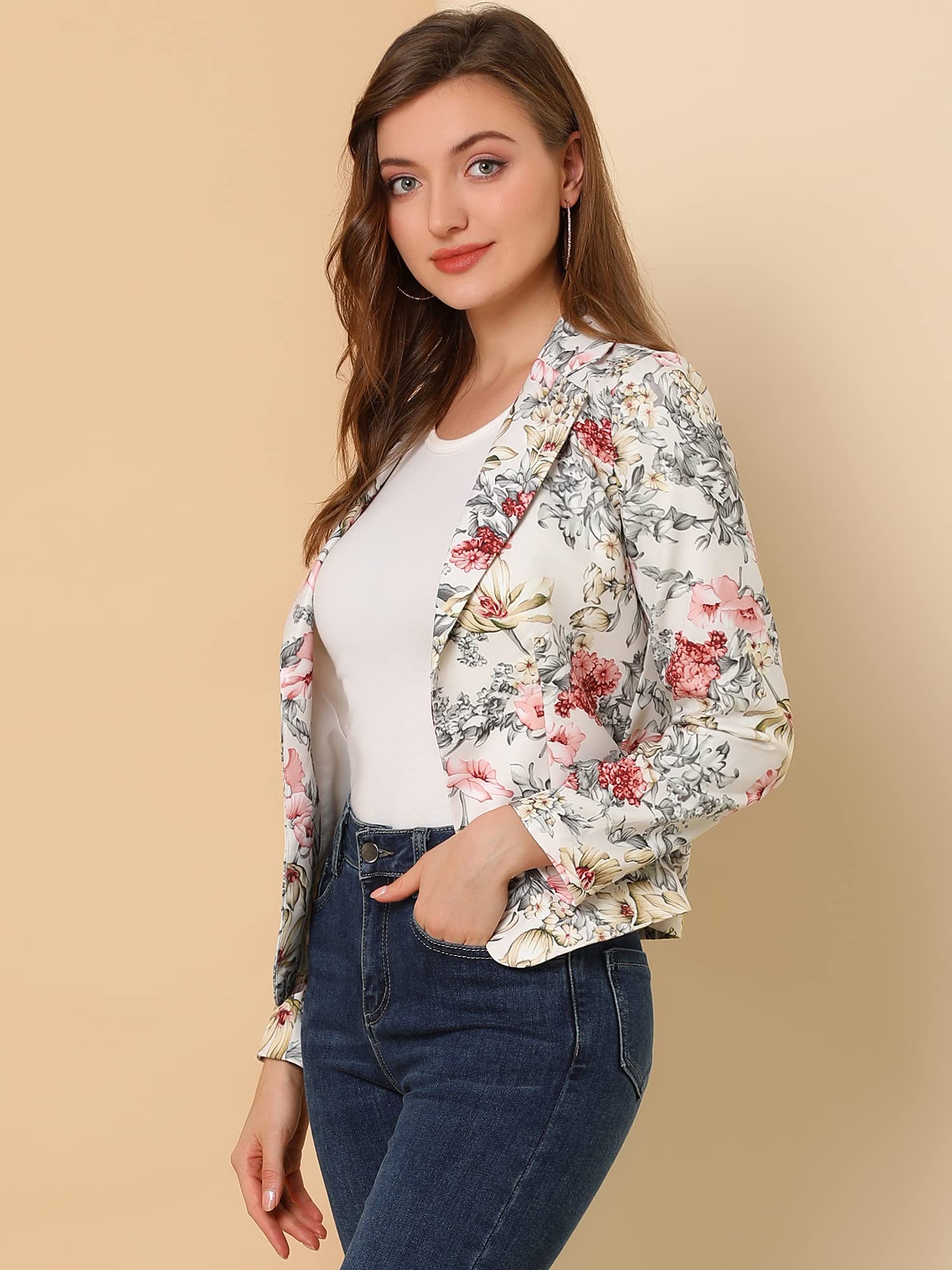 Allegra K Damen Basic Coat Basic Coat