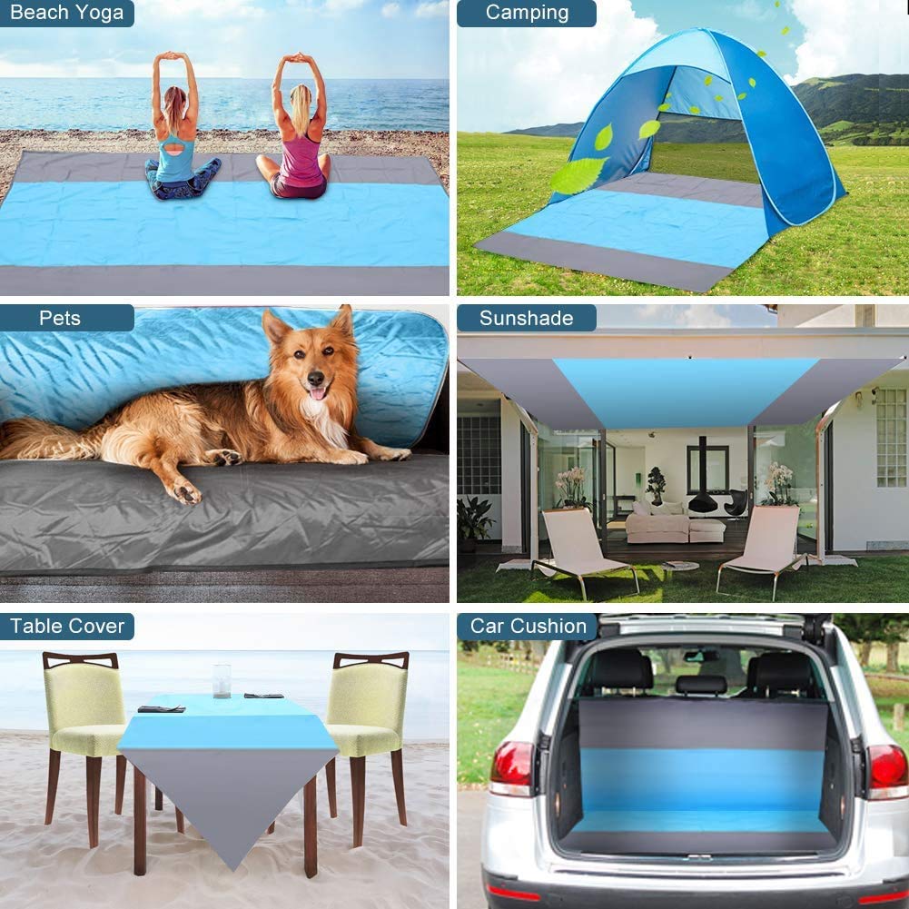 OverseasStore店Beach Blanket Sandproof Sand Mat Beach Beach Picnic Waterproof for Beach Oversized