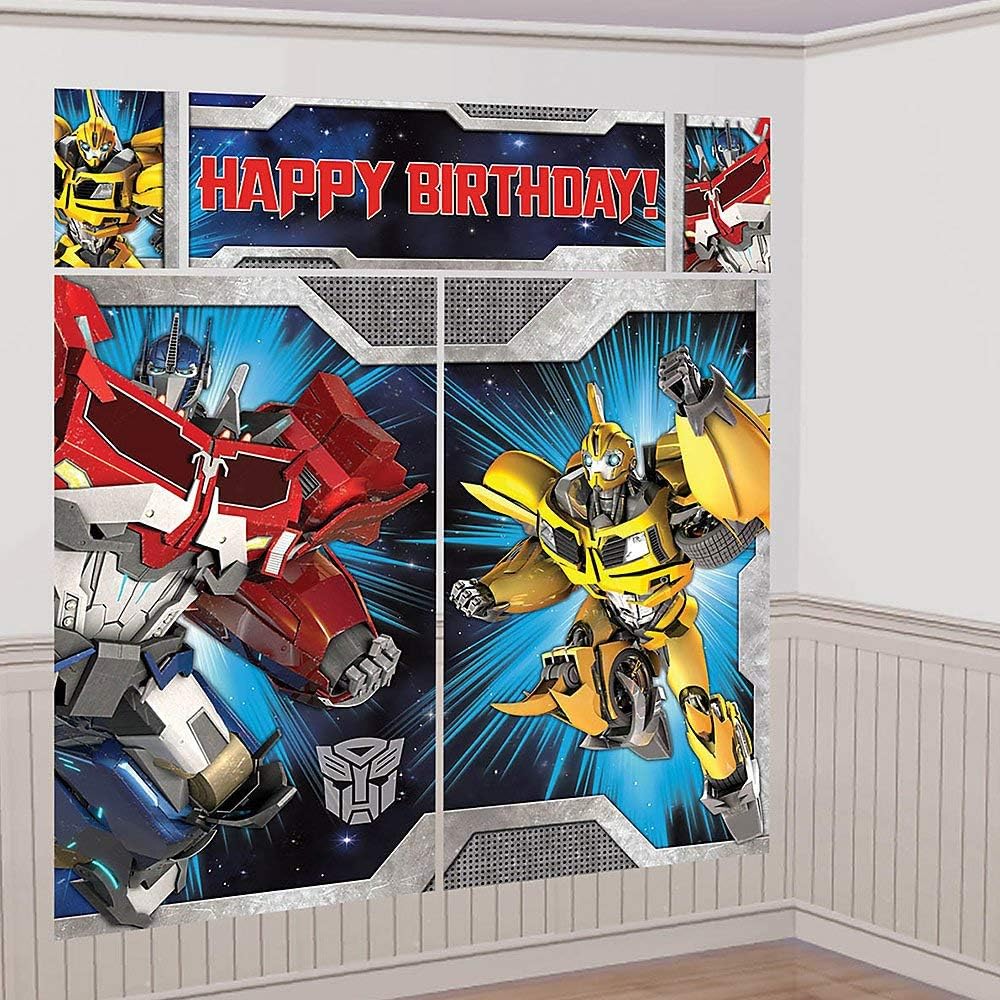 amscan Transformers Scene Setter Wall Decorating Kit (Each)