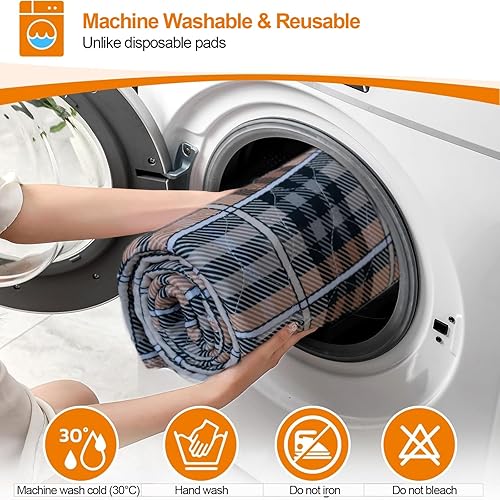 Miniatura 7 de Almohadillas lavables y absorbentes para sillas de incontinencia, reutilizables, protectores de asiento para adultos, almohadillas impermeables para