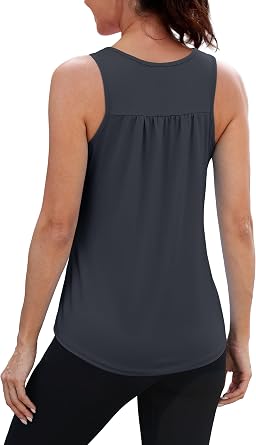 NIASHOT Workout Tank Tops for Women Racerback Loose Fit Yoga Top Sleeveless Gym Shirt Running Athletic Tanks Pack