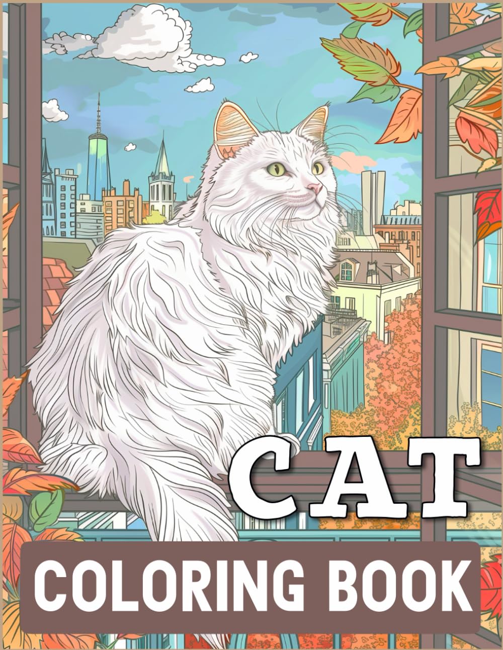 Cat Coloring Book for Adults Relaxation: Stress Relief Pattern
