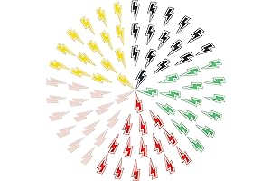 75PCS 5Colors Lightning Iron-on/Sew-on Embroidered Patches