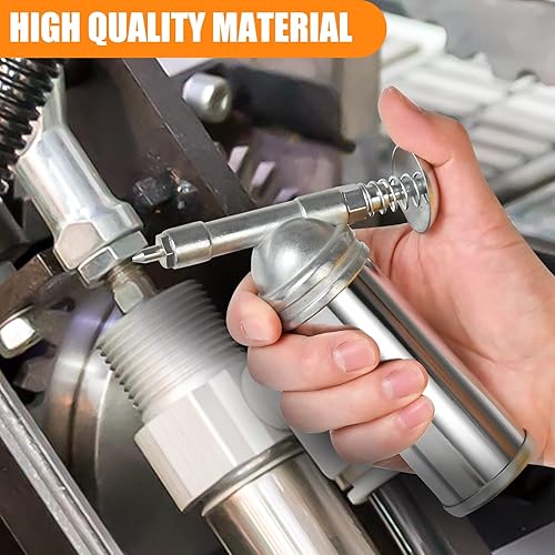 Miniatura 5 de Mini pistola de grasa para bicicleta, portátil, multiusos, presión de salida de 1000 PSI y capacidad de 80 C.C., boquilla de aguja para engrasar BB,