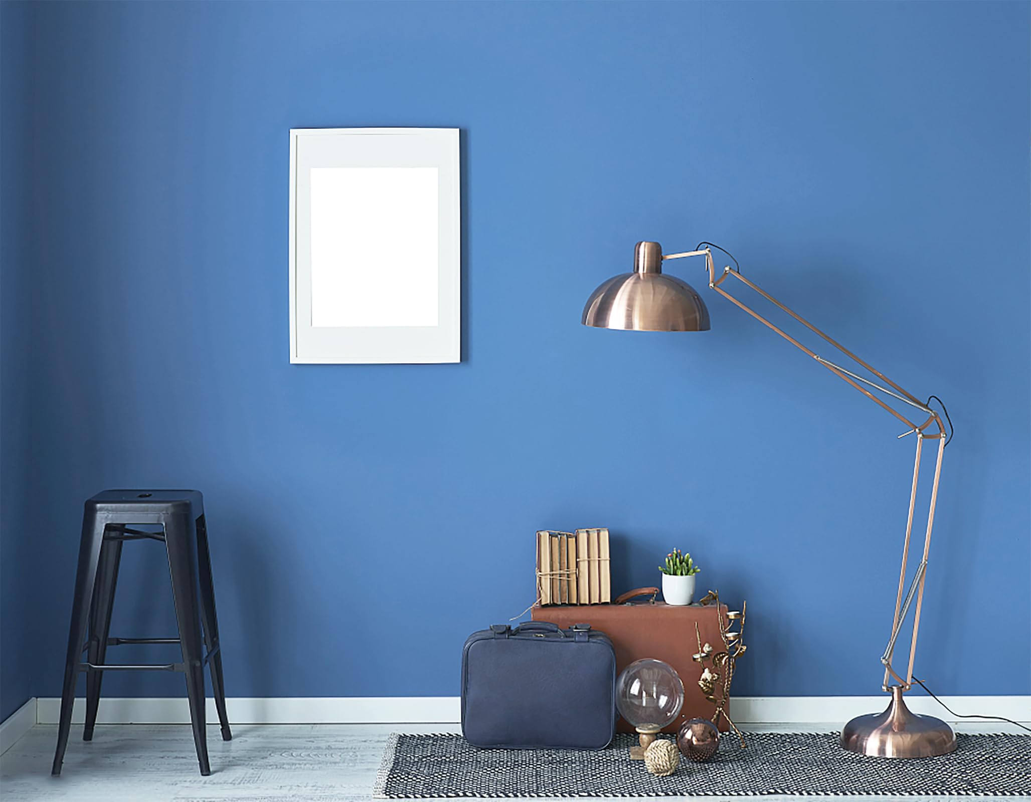 Carta da parati blu da 40 x 1000 cm, per camera da letto, facile da staccare, carta da parati blu per bagno, cucina, carta da parati per affittuari, rimovibile in vinile, autoadesiva, opaca
