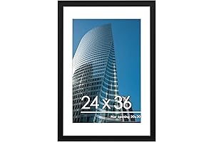 Poster Frame with Mat or Without Mat, 24x36 Inches