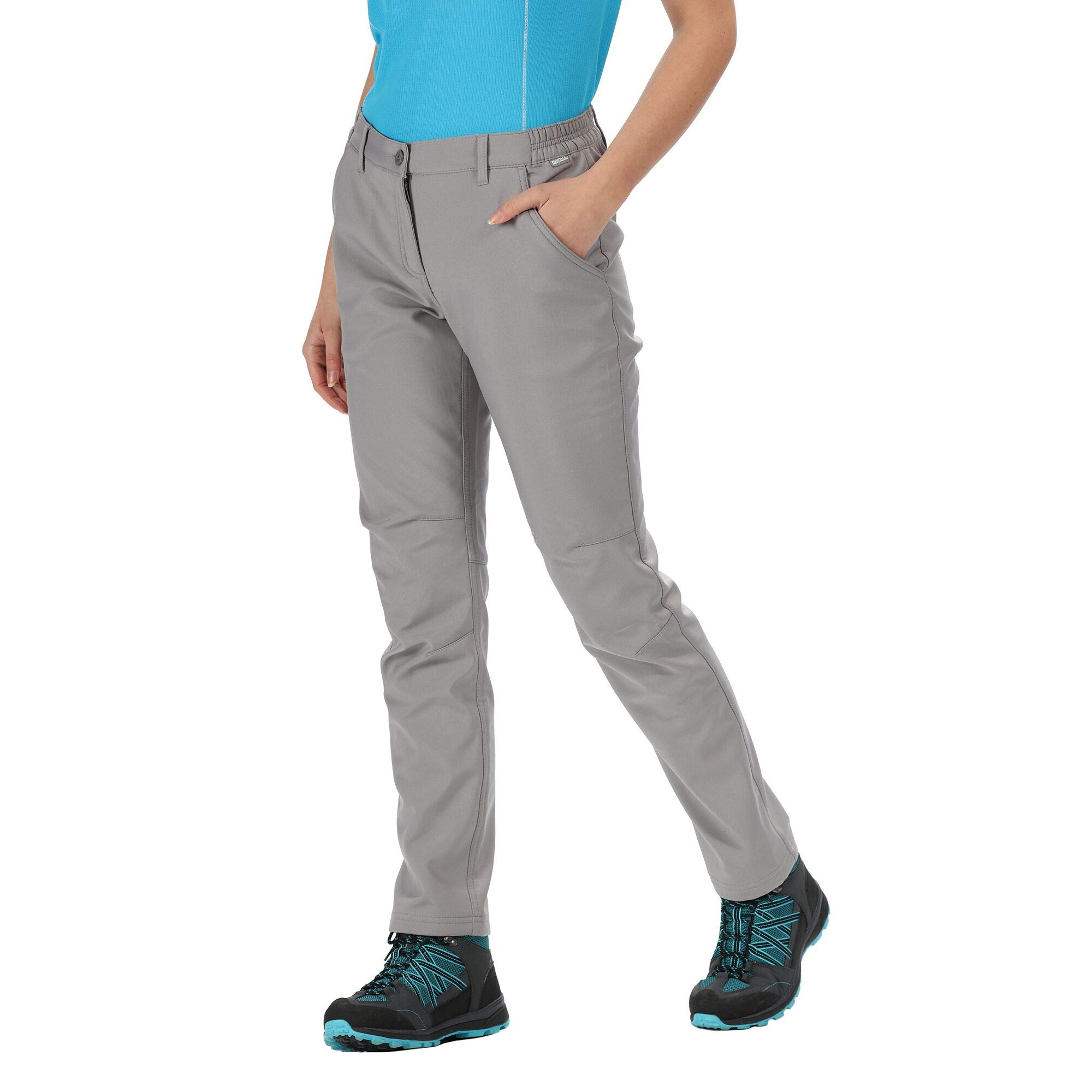 Regatta Women's Grey Highton Trousers Long Leg in Size 10, Sports Direct