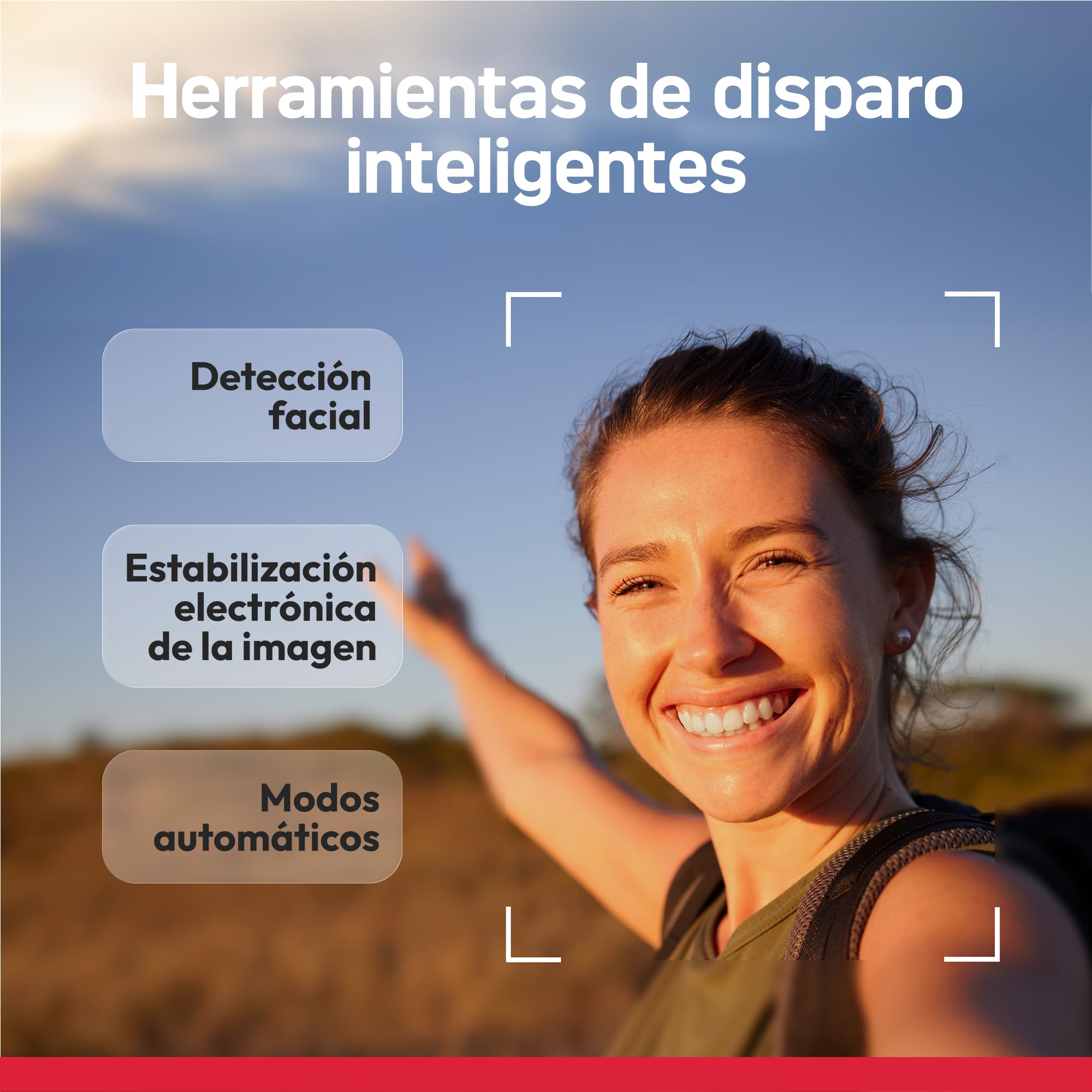AGFA Photo Realishot DC9200 - Cámara Digital Compacta, 24 MP, Vídeo 4K, Zoom Óptico 10x, Pantalla Doble 2,8" + 1,54", Sensor CMOS, Estabilización de Imagen, Batería de Litio - Plata