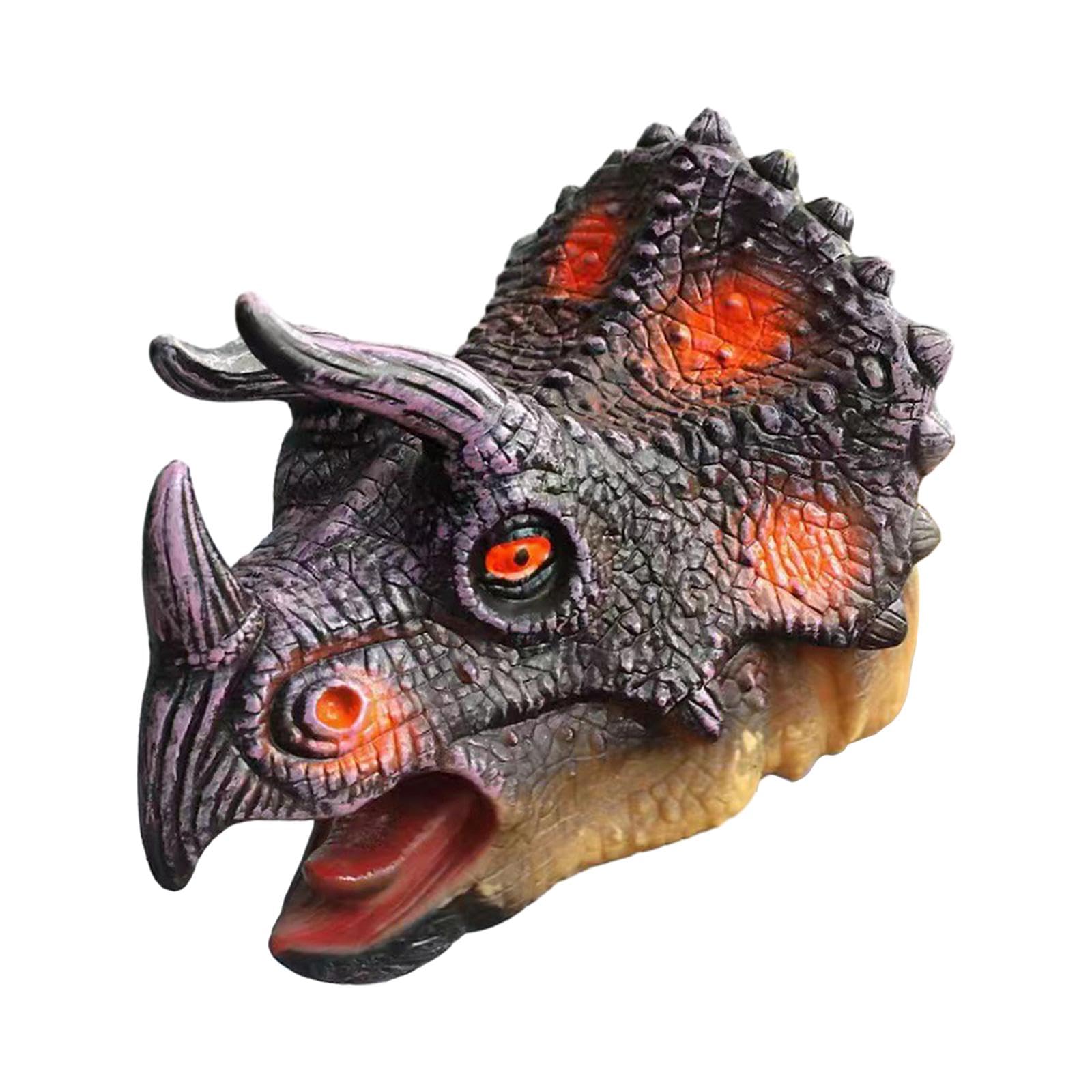 Dino Hand Puppet Realistic Role Play Toy Hand Puppet for Boys Birthday Gifts Triceratops Gray|1 Dinosaur Hand Puppet Toy|Toys & Hobbies|Toys & Hobbies|Toys & Hobbies|Toys & Hobbies-image-21