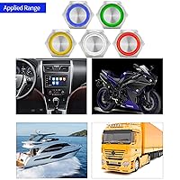 Vista 9 de Interruptor de botón de cierre de 15 amperios 19 mm 3/4 "agujero 12V/24V CC impermeable IP67 SPST de acero inoxidable 304 interruptor