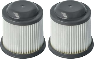 vhbw 2x cartridge filters compatible with Black & Decker Dustbuster Pivot PD1020, PD1020L, PD1420, PD1420LP, PD1820, PD1820L vacuum cleaners