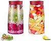 2 Pack Fermentation Jars with Air Release Valve, 2.2 Liters Kimchi Glass Container, Fermenting Jar with 1 Way Airlock, Mason Jars for Making Kefir, Pickle, Sauerkraut, Kombucha, Sourdough StarterRed