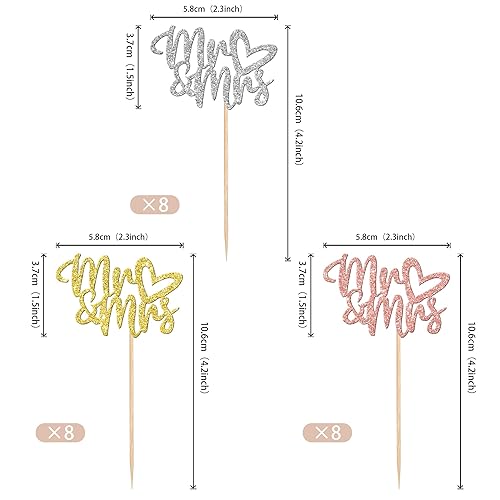 Miniatura 2 de 36 piezas de decoración para cupcakes con corazón de amor con purpurina para despedida de soltera, para boda, compromiso, cumpleaños, aniversario,