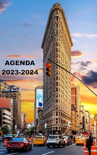 AGENDA 2023 2024: Agenda Scolaire 2023 2024 NEW YORK Planificateur journalier 1 jour par page - Organiseur scolaire de septembre 2023 à juillet 2024 pour étudiants, collège, Lycée - Format A5