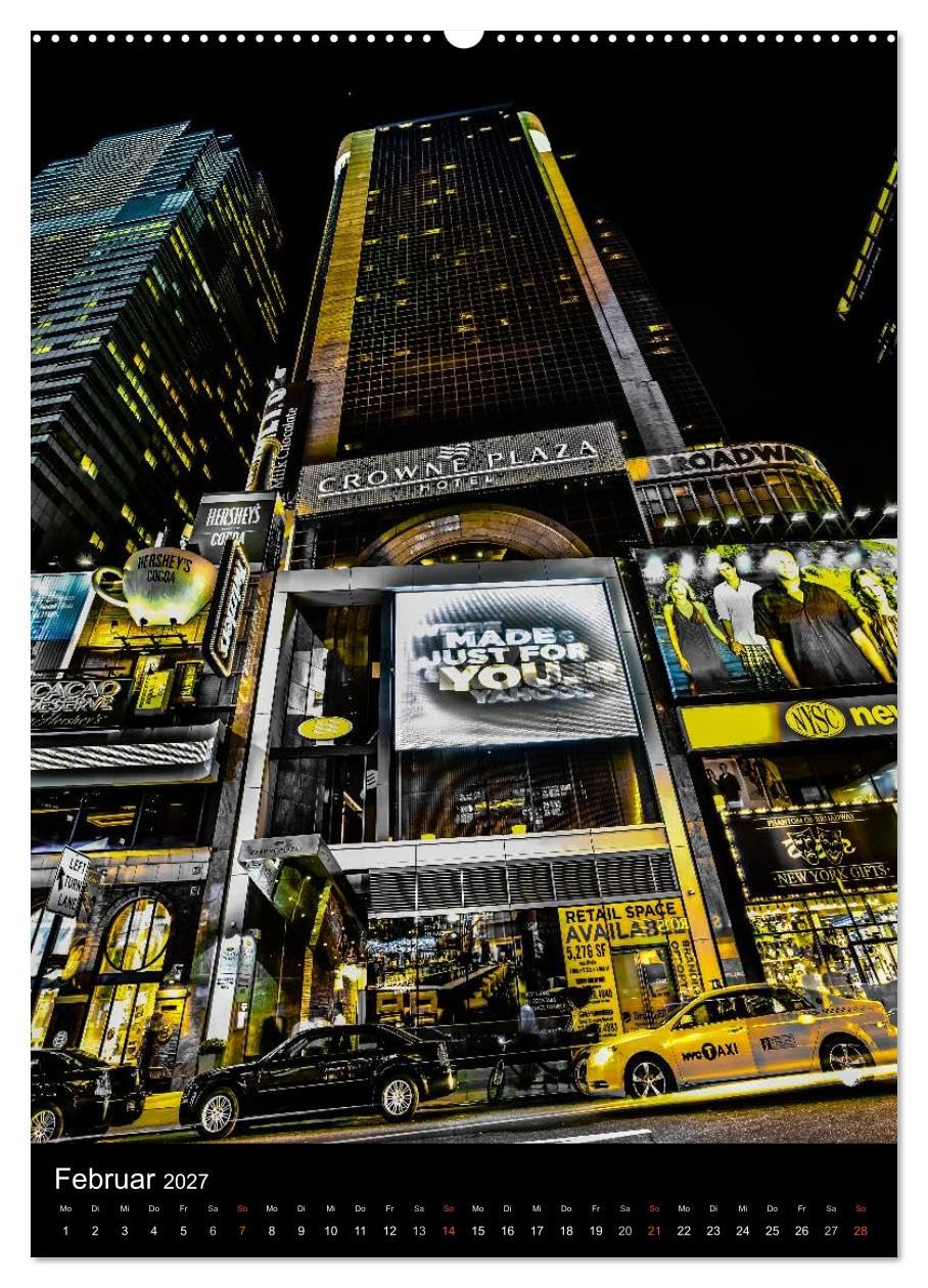 CALVENDO - NEW YORK – street view (hochwertiger Premium Wandkalender 2027 DIN A2 hoch), Kunstdruck in Hochglanz: Einzigartige Ansichten aus den Straßen NEW YORKS.