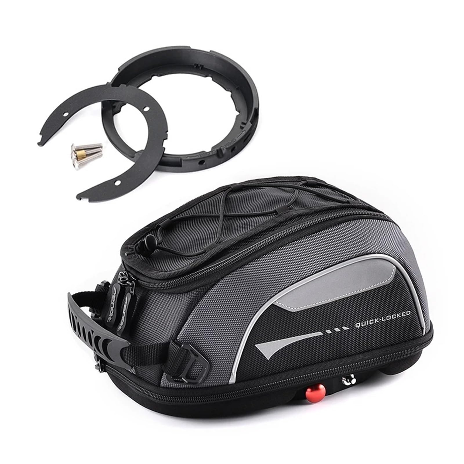 Motorradsitz-Rucksack Für VOGE Für Valico 525DSX 900DSX 625DSX 525 DSX 900 625 Motorrad Tank Tasche Gepäck Quick Lock Ring Rucksack Wasserdicht Flansch(Without Phone Bag)