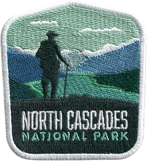Vagabond Heart North Cascades National Park Patch - Iron On Travel Badge - North Cascades Souvenir