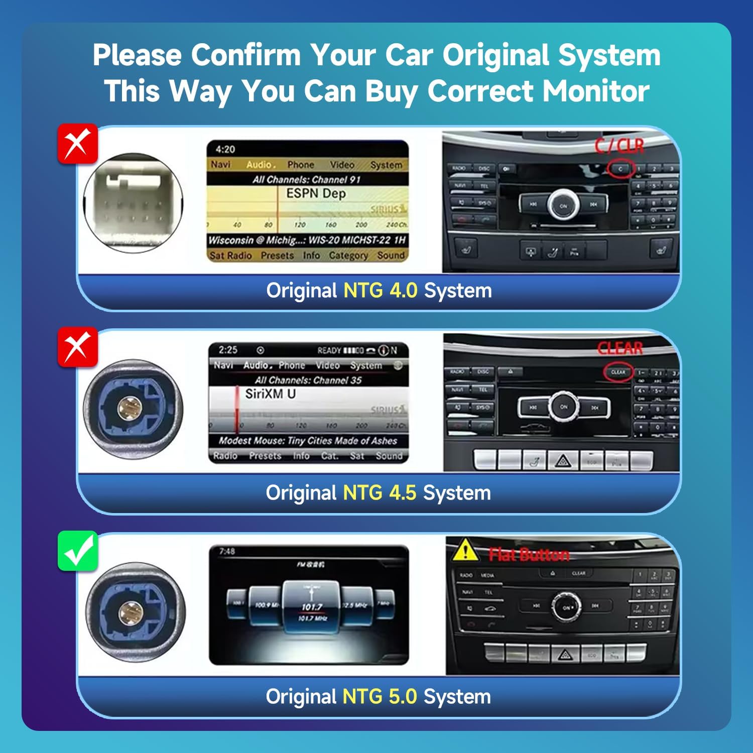 10.25 Inch Linux Screen Android AUTO Touchscreen Car Radio for Mercedes Benz C GLC Class W205 X156 from 2015 to 2018 Year with NTG5.0 GPS Navigation Bluetooth