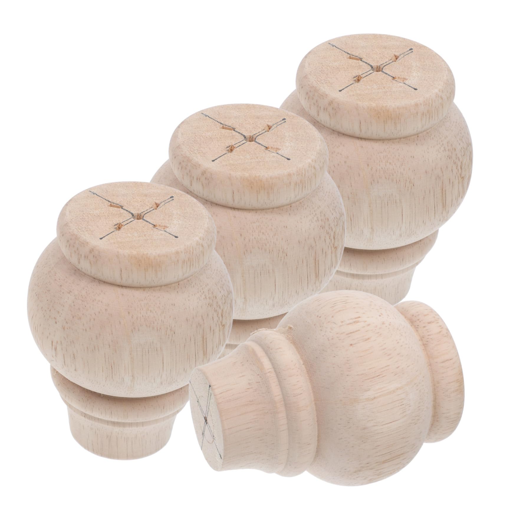 Pieds de meubles robustes et stables en bois de qualité pour commode DIY
