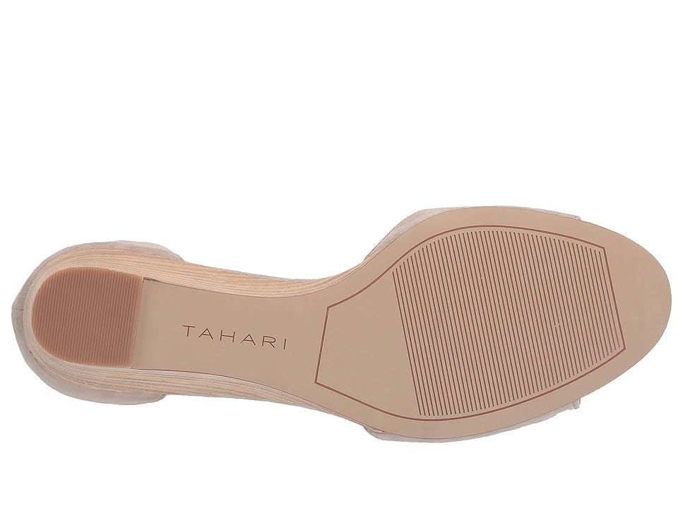 

Tahari Pacen Wedge Sandal (Mushroom Suede) Women's Shoes, Tan