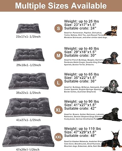 Miniatura 5 de Cama para perro, lavable y acogedora cama de felpa para perros, suave y cómoda, tapete antideslizante para mascotas para razas de perros grandes,