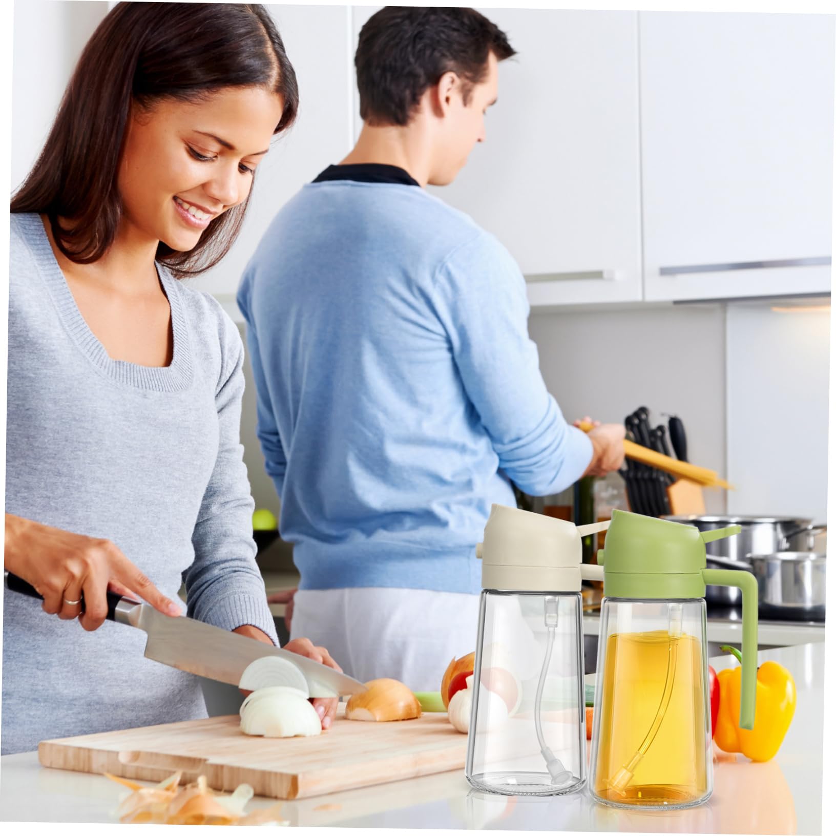 PRETYZOOM 4piezas Botellas De Para Rociador De De Dispensador De Cocina Elegante y Práctico Spray y Vertido Para Cocinar y Aderezar Ensaladas