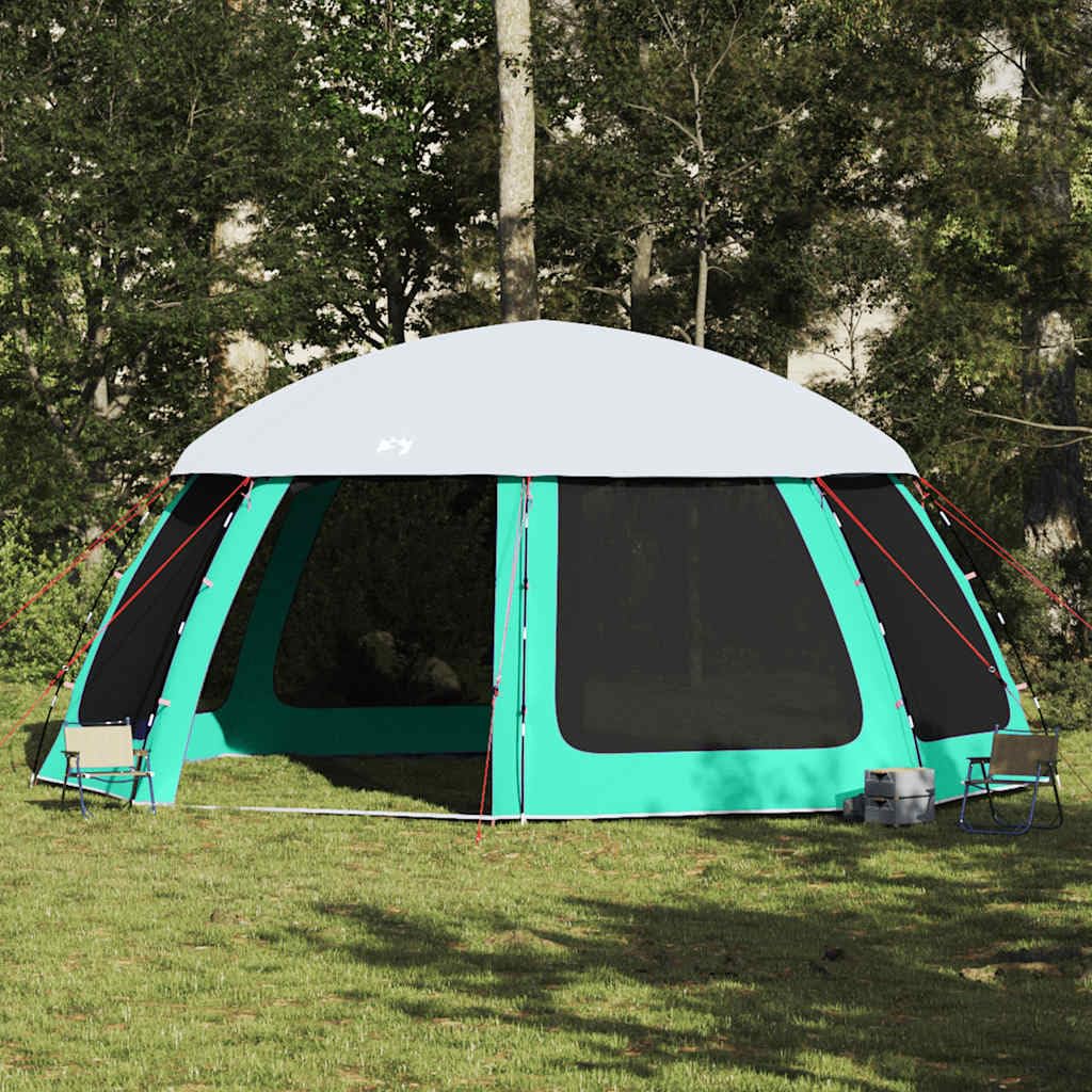 Carpa para Piscina con Desmontables y Paredes Azul 612x612 cm Verde mar