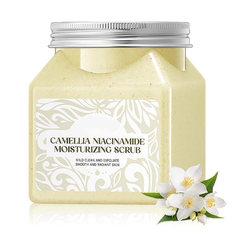 Esfoliante corporal de camélia XMXueMei, pacote com 1