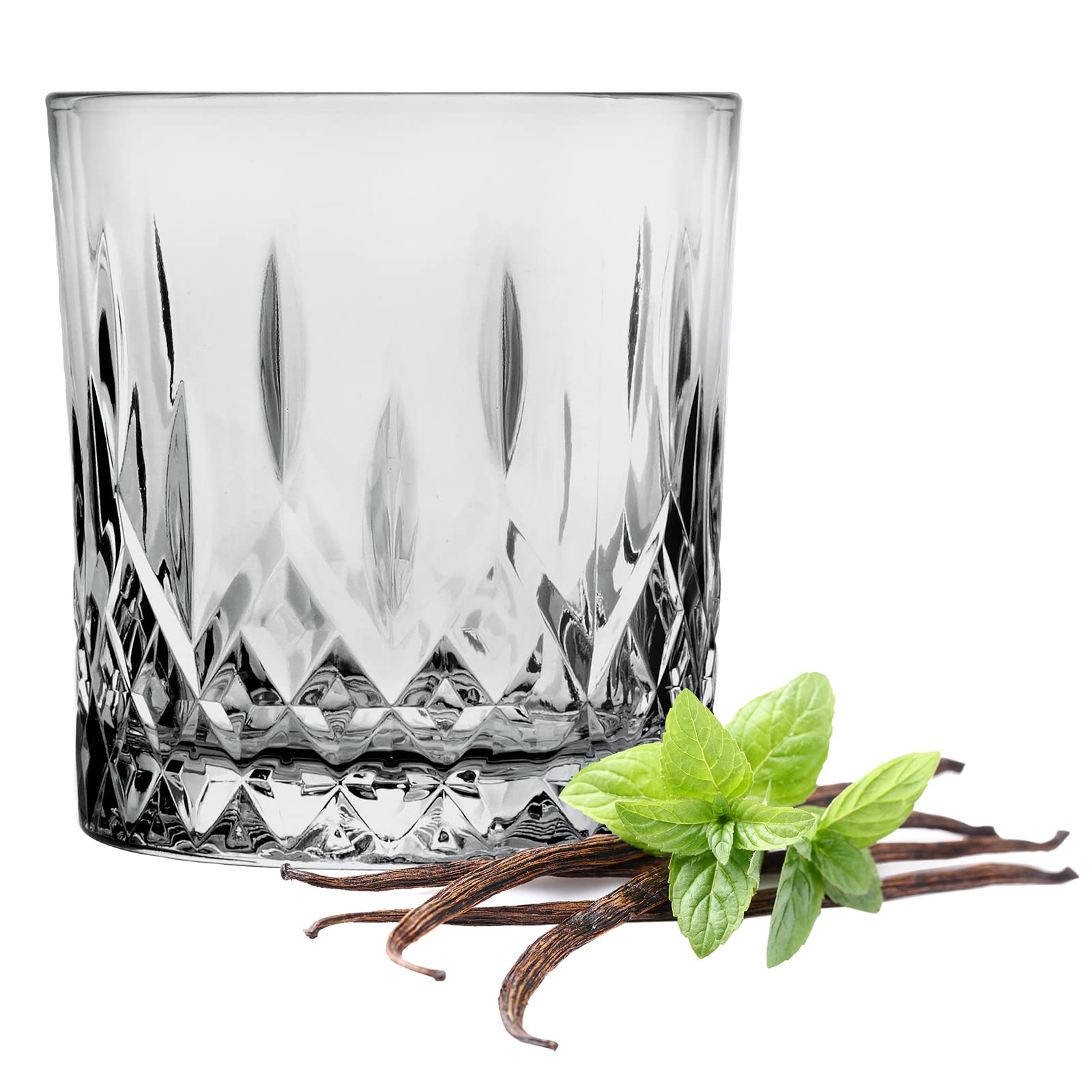 Glasmark KROSNO Szklanki do Whisky 280ml Zestaw 6 szt. Cięte