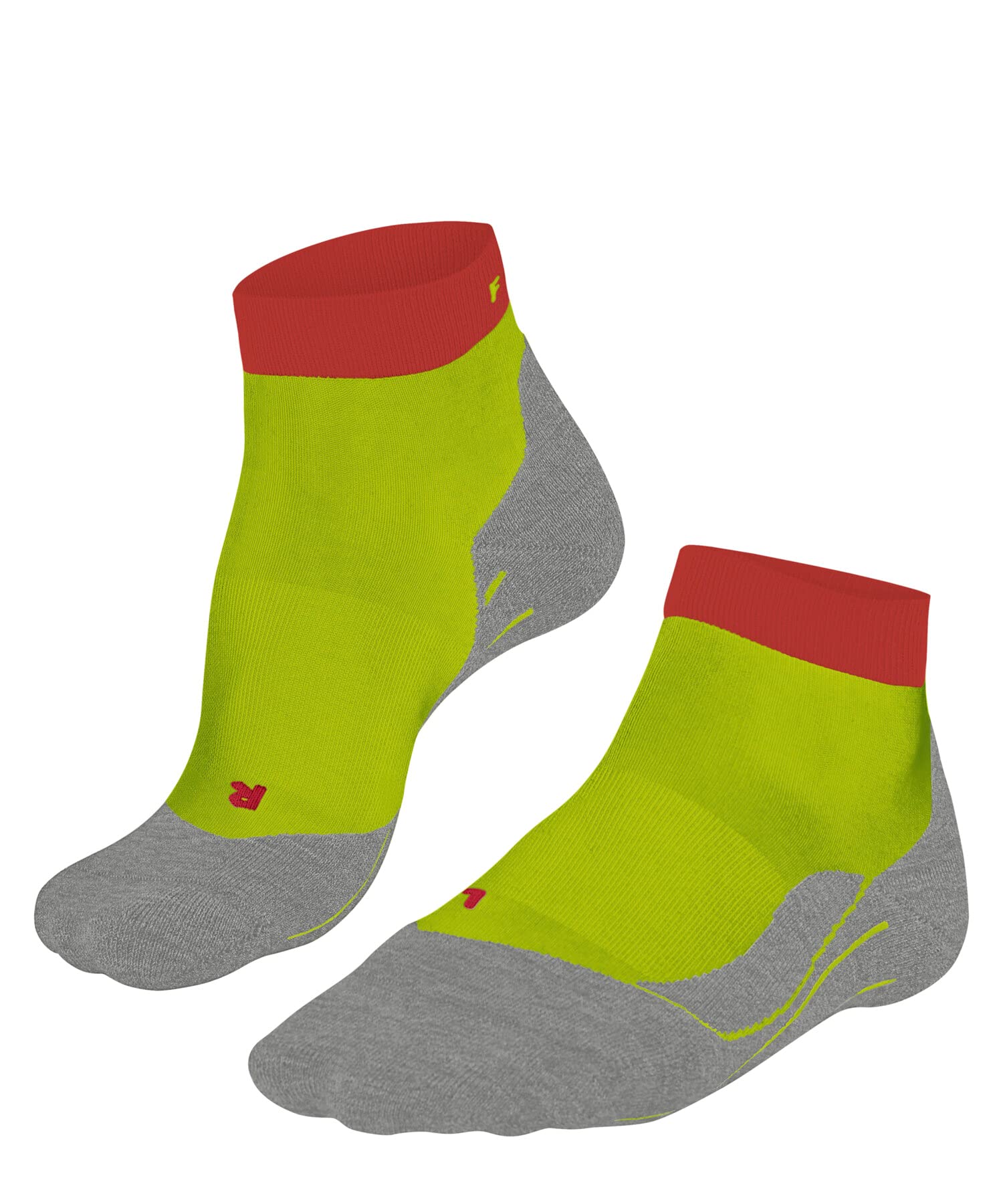 FALKE Herren Laufsocken RU4 Endurance Short M Sso Baumwolle Funktionsmaterial antiblasen 1 Paar, Gelb Lime 7601, 44-45