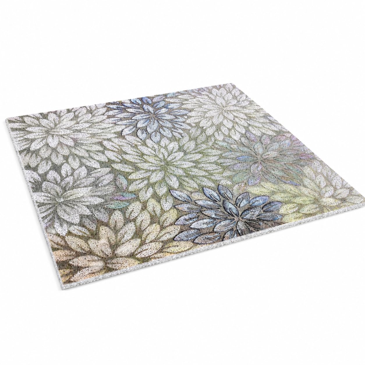 Tappetino da Bagno in PVC Antiscivolo, 80x120cm (Anello cavo) | Pellicola protettiva, Tappetino Floreale, Decorazione interna, Per appassionati di fiori